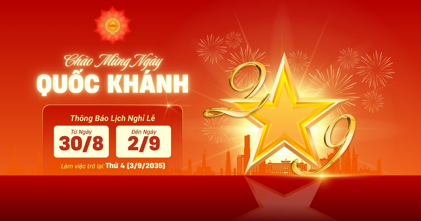 Nghỉ lễ 2/9