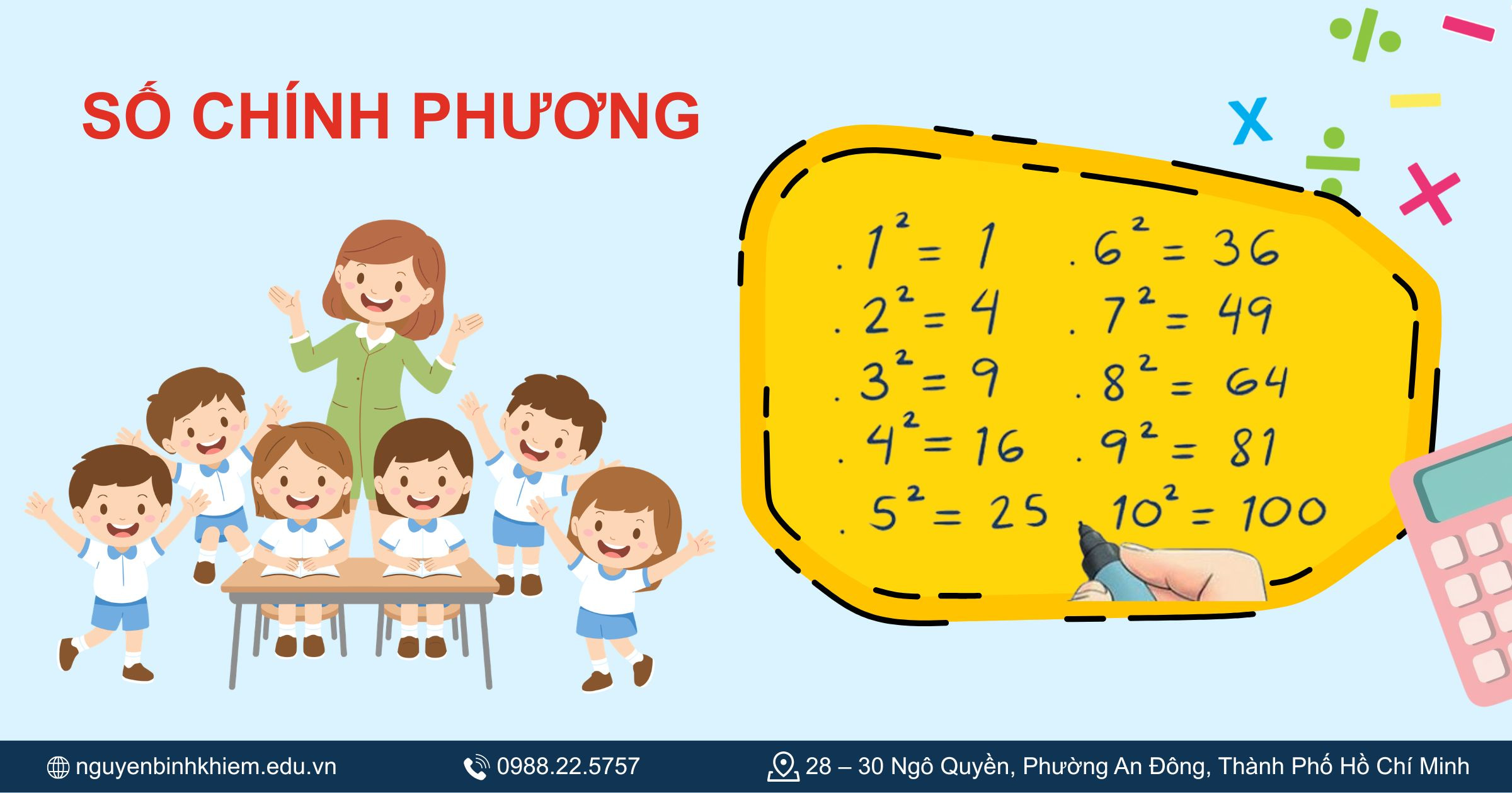 Ví dụ về số chính phương