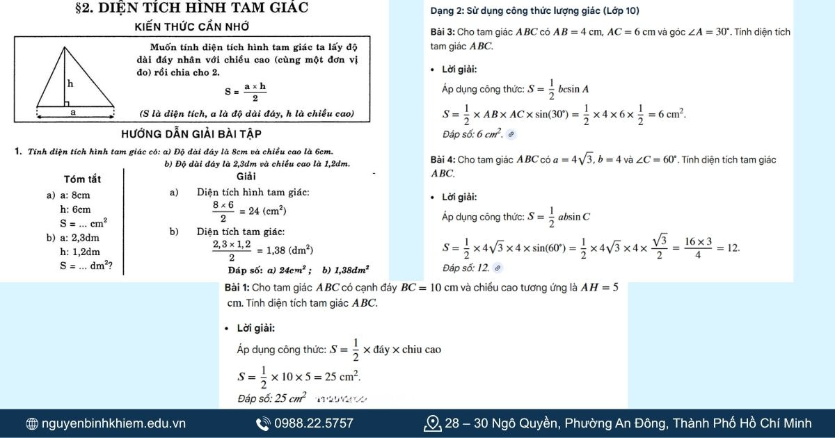 Bài tập áp dụng 