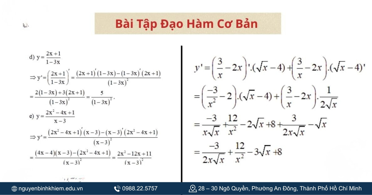 Bài tập cơ bản 