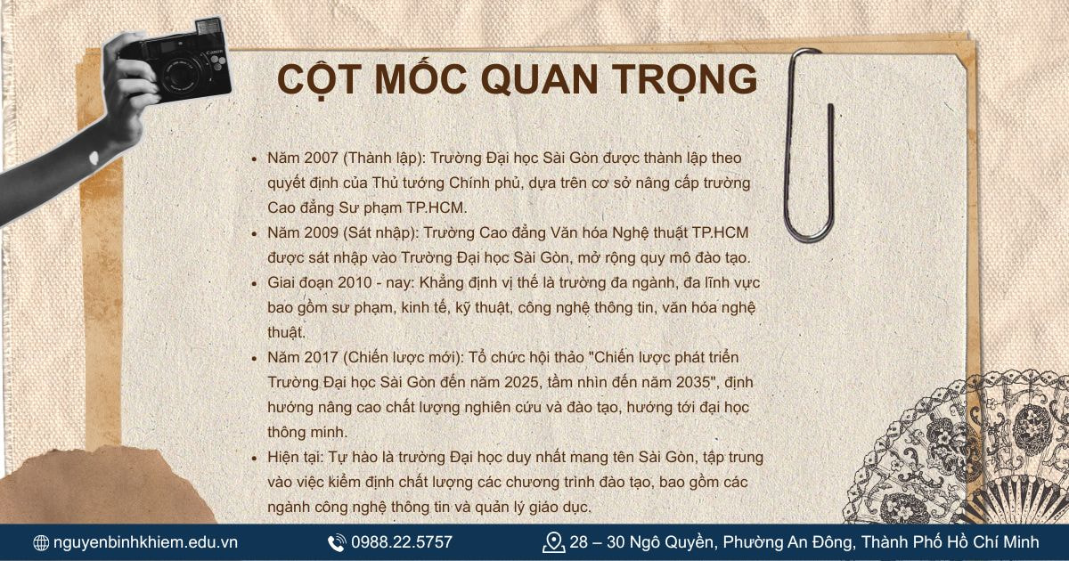 Các cột móc quan trọng
