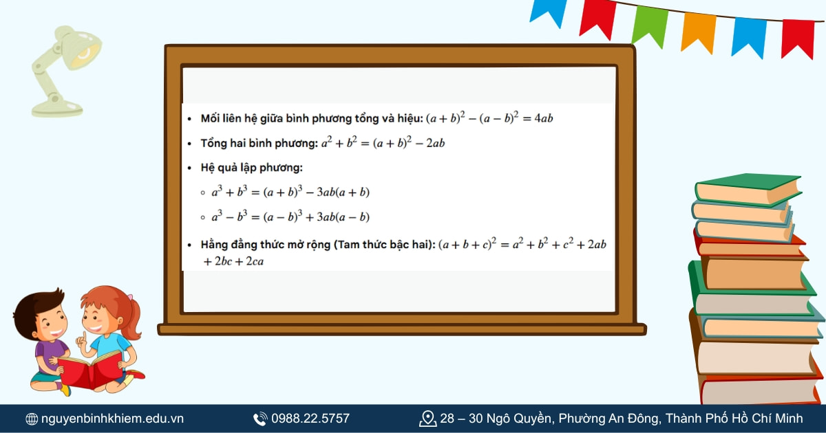 Các hệ thức liên quan 