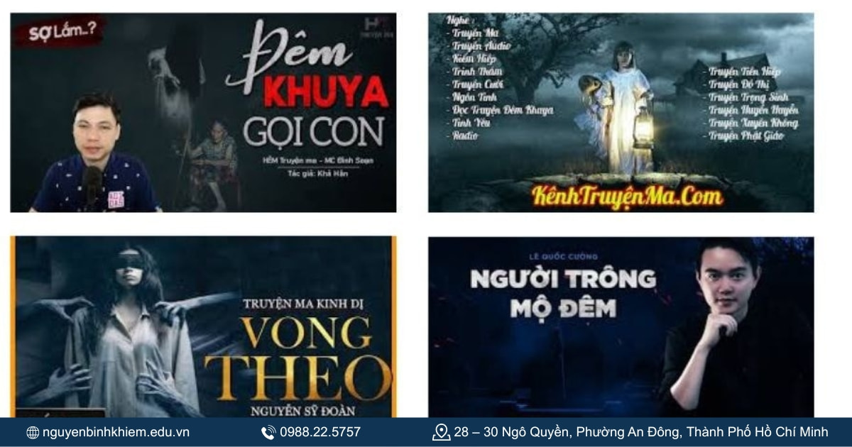 Các kênh đọc truyện ma đêm khuya nổi tiếng tại Việt Nam