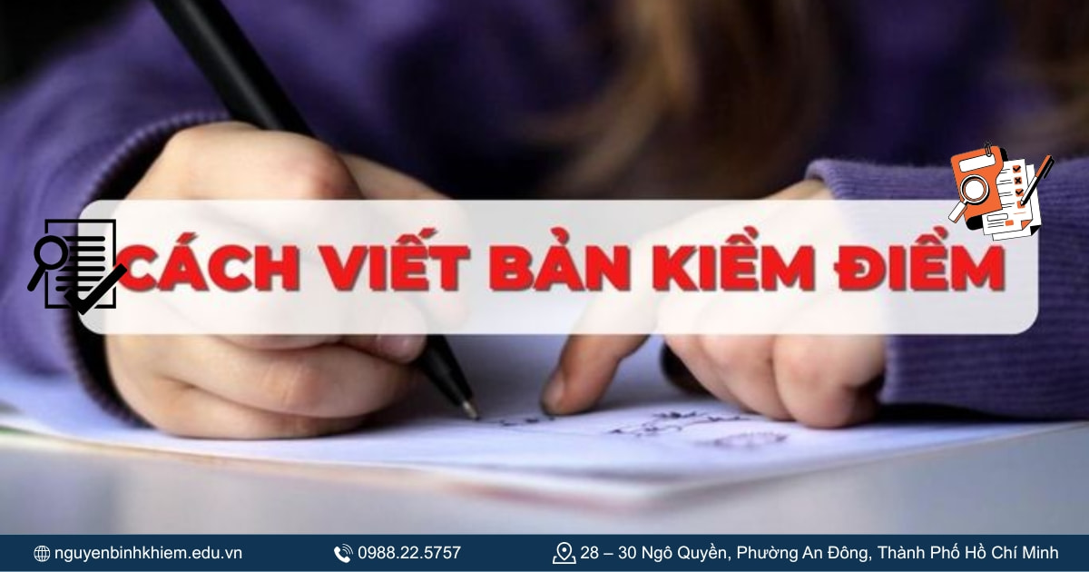 Cách viết bản kiểm điểm chuẩn