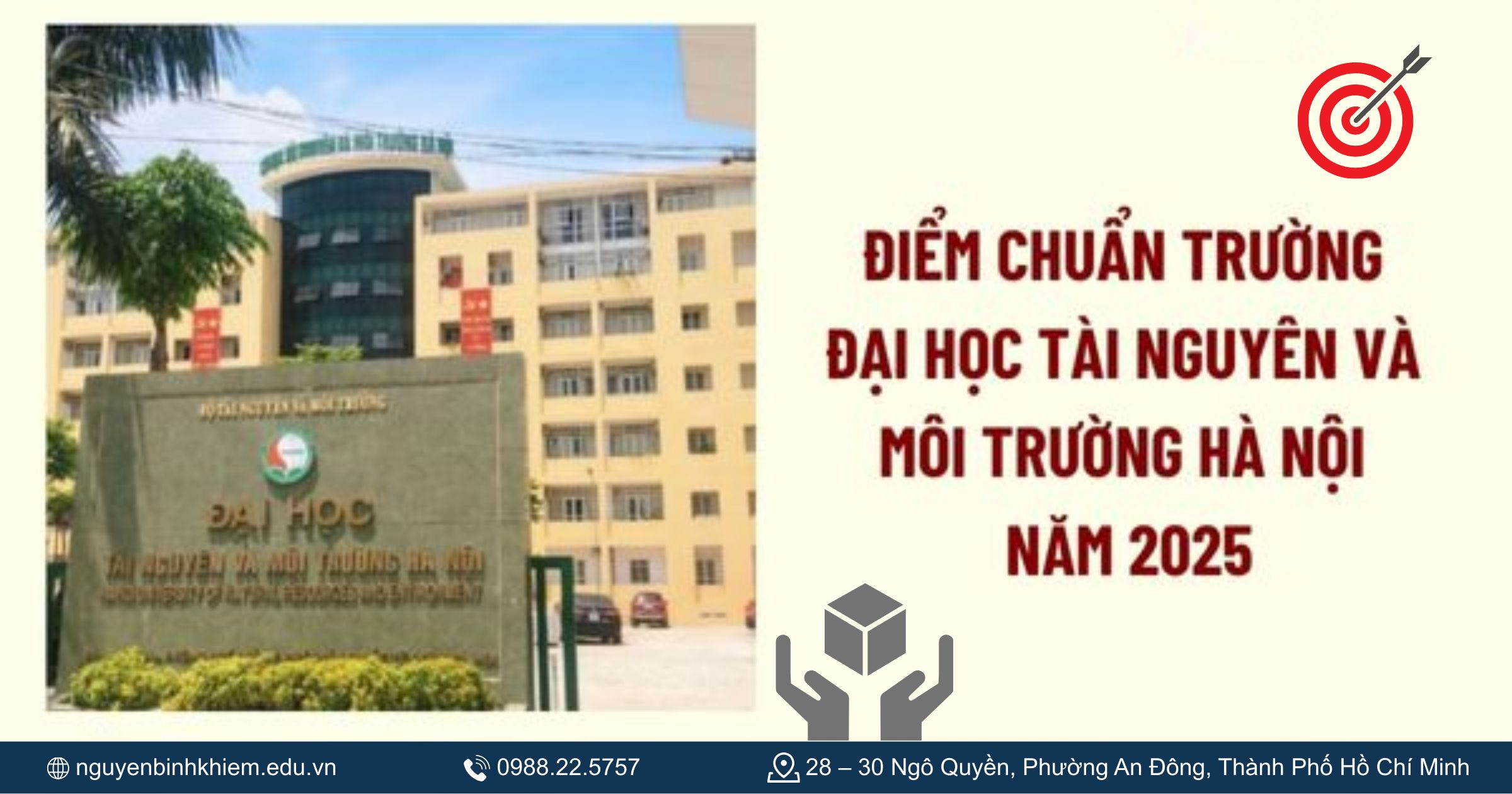 Điểm chuẩn Trường Đại học Tài nguyên và Môi trường Hà Nội 2025