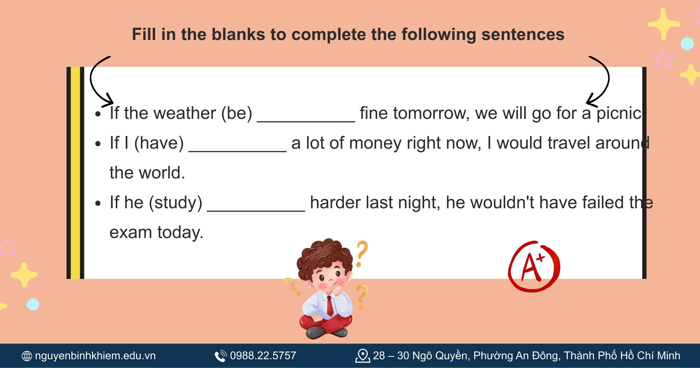 Bài tập câu điều kiện trong tiếng Anh