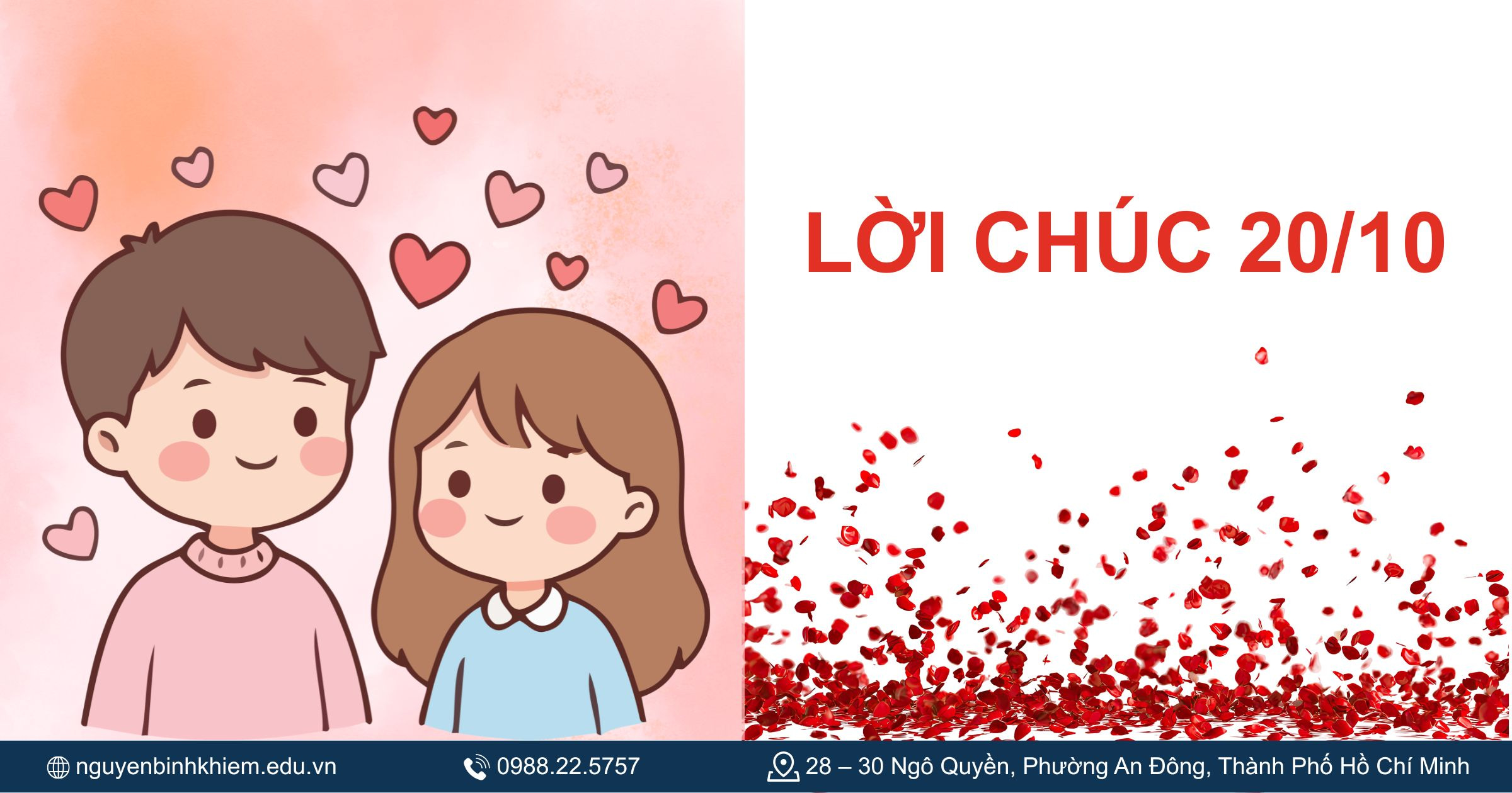 Những câu chúc 20 10 cho vợ, người yêu ngọt ngào