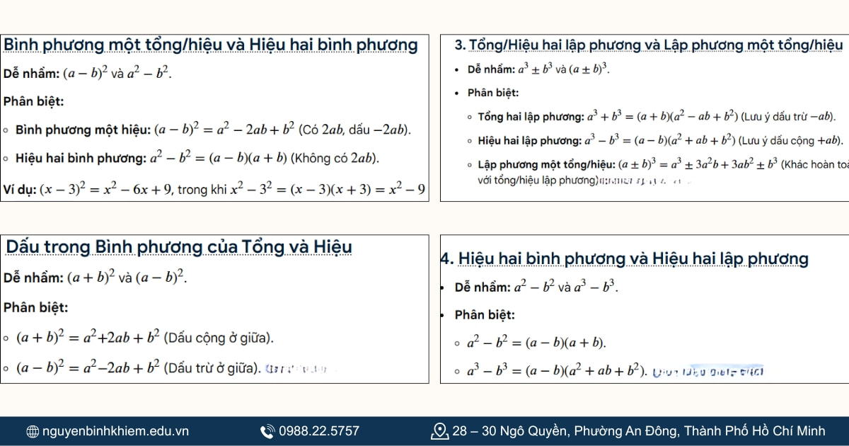 Những lỗi thường gặp 