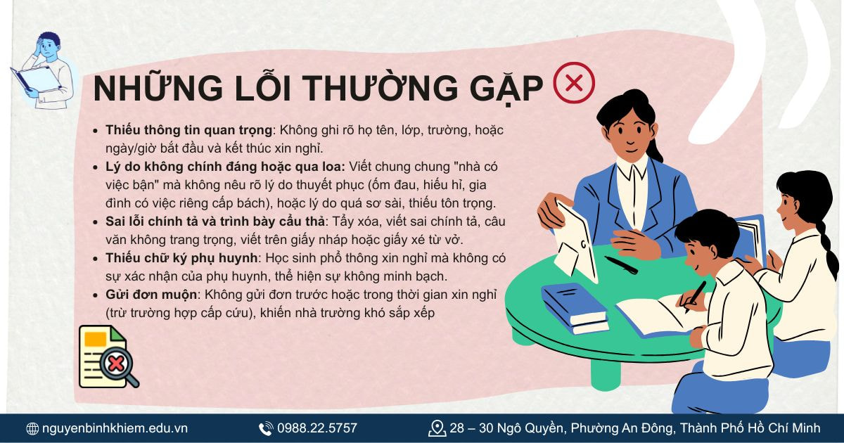 Những lỗi thường gặp