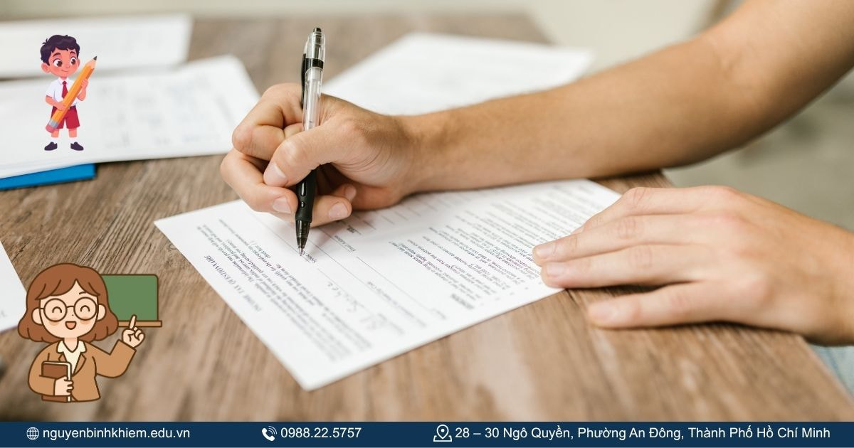 Nộp đơn xin nghỉ học 