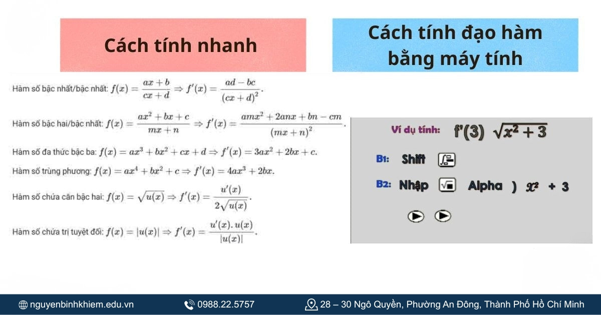 Phương pháp giải nhanh bằng máy tính 