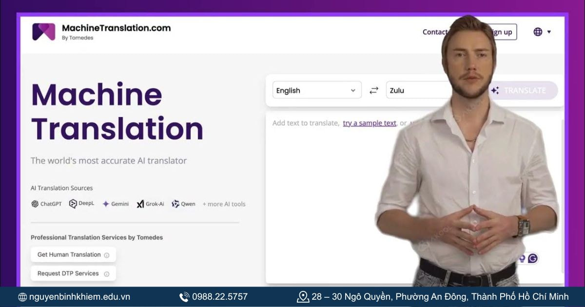 Tại sao Machine Translation tốt hơn các dịch vụ khác 