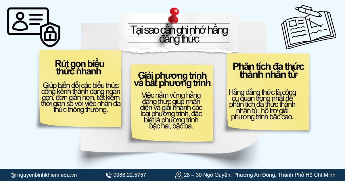 Tại sao cần ghi nhớ hằng đẳng thức?