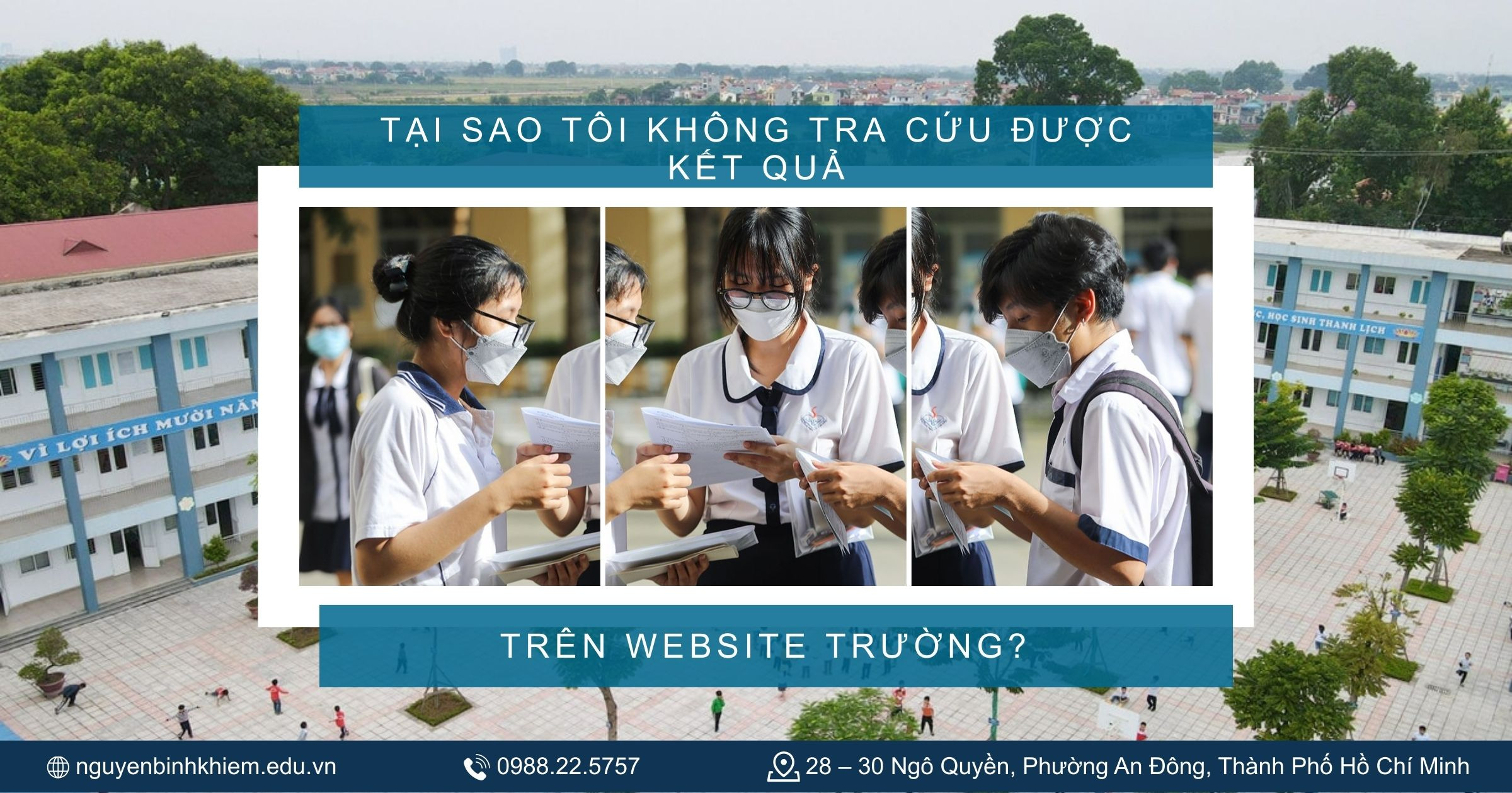Tại sao tôi không tra cứu được kết quả trên website trường?