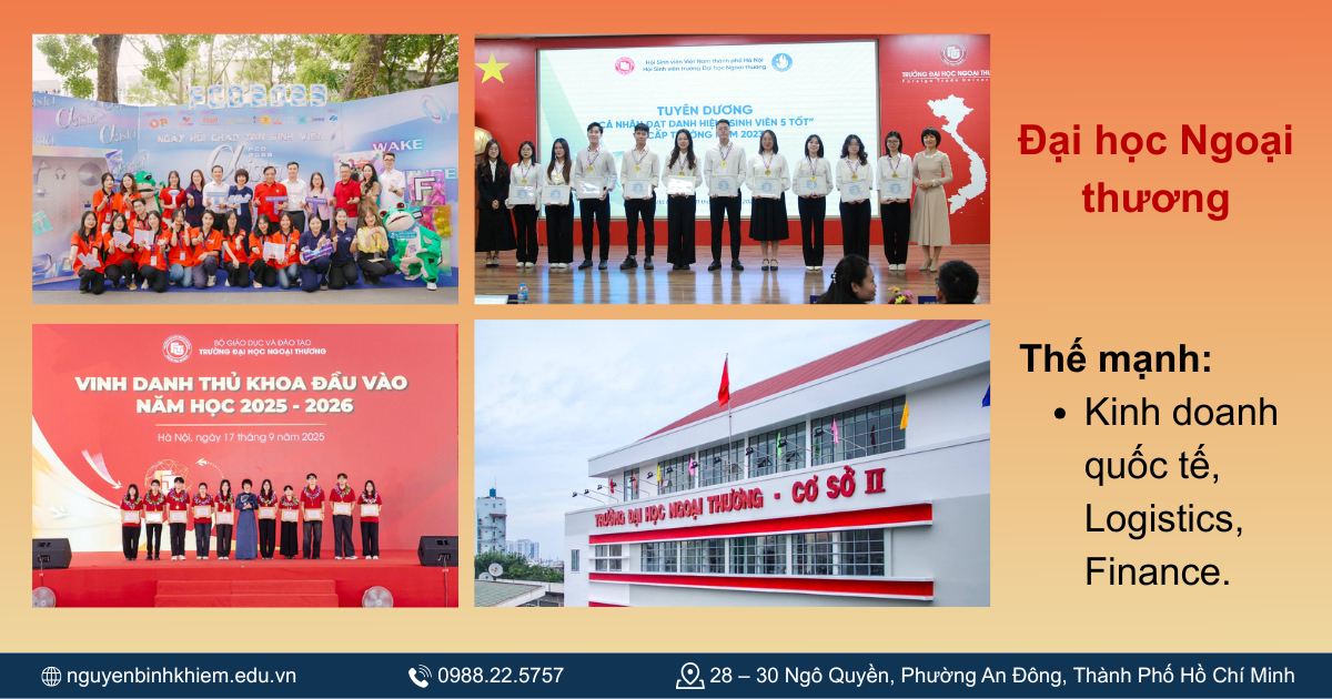 Thế mạnh Đại học Ngoại thương