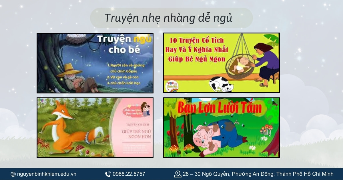 Truyện nhẹ nhàng dễ ngủ 
