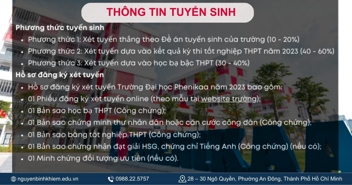 Thông tin tuyển sinh 