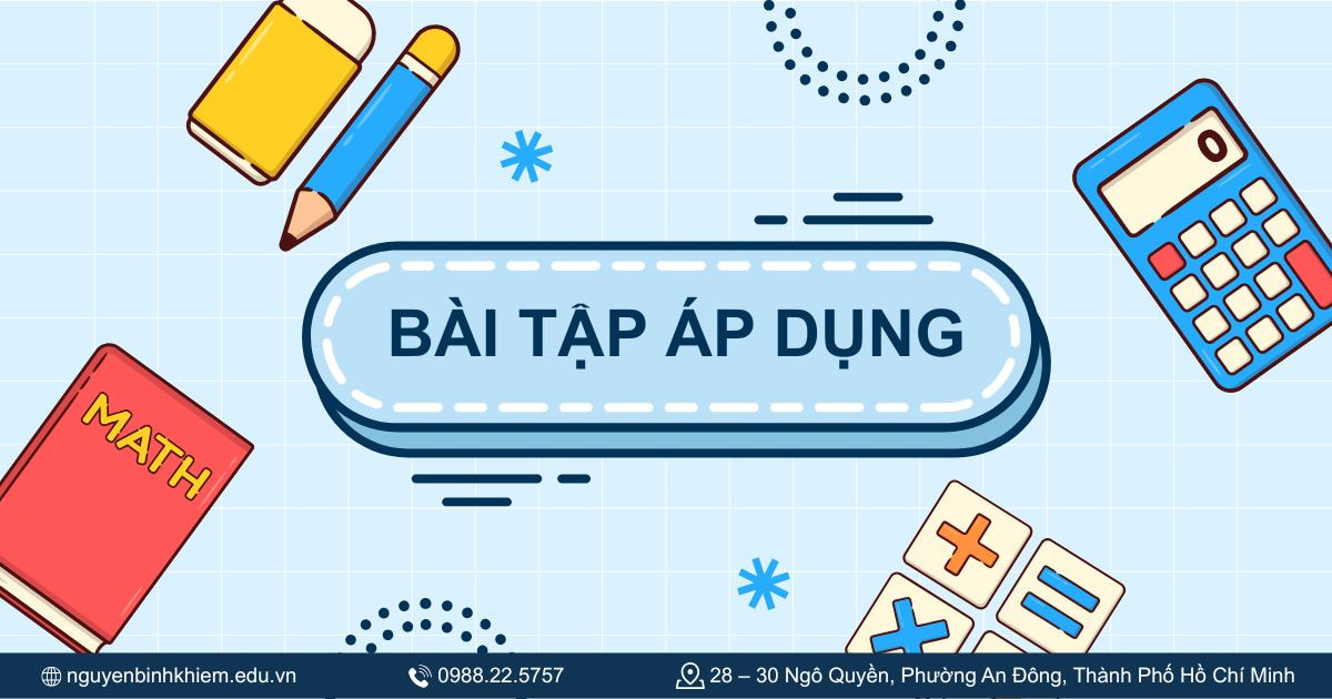 Bài tập áp dụng