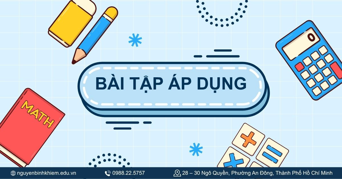 Bài tập áp dụng