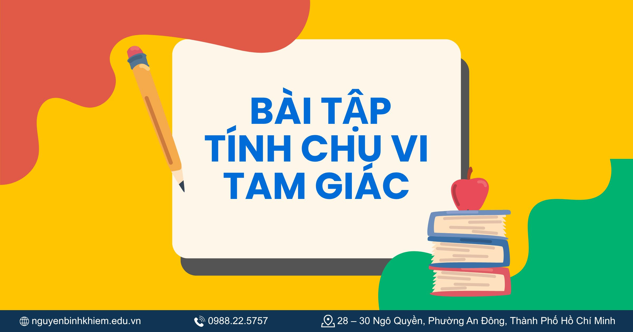 Bài tập tính Chu vi tam giác