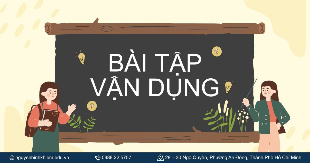 Bài tập vận dụng