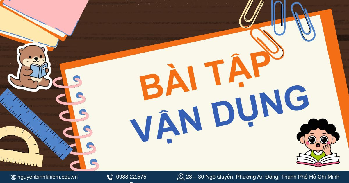 Bài tập vận dụng 