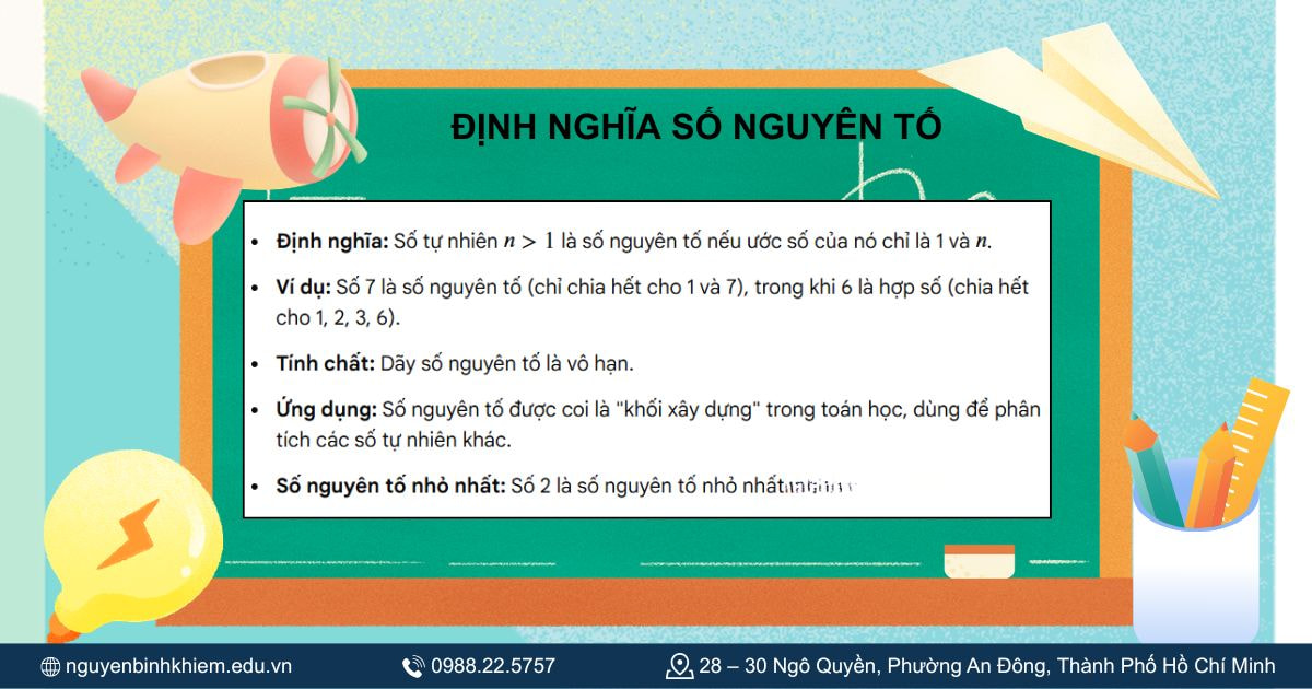 Định nghĩa số nguyên tố