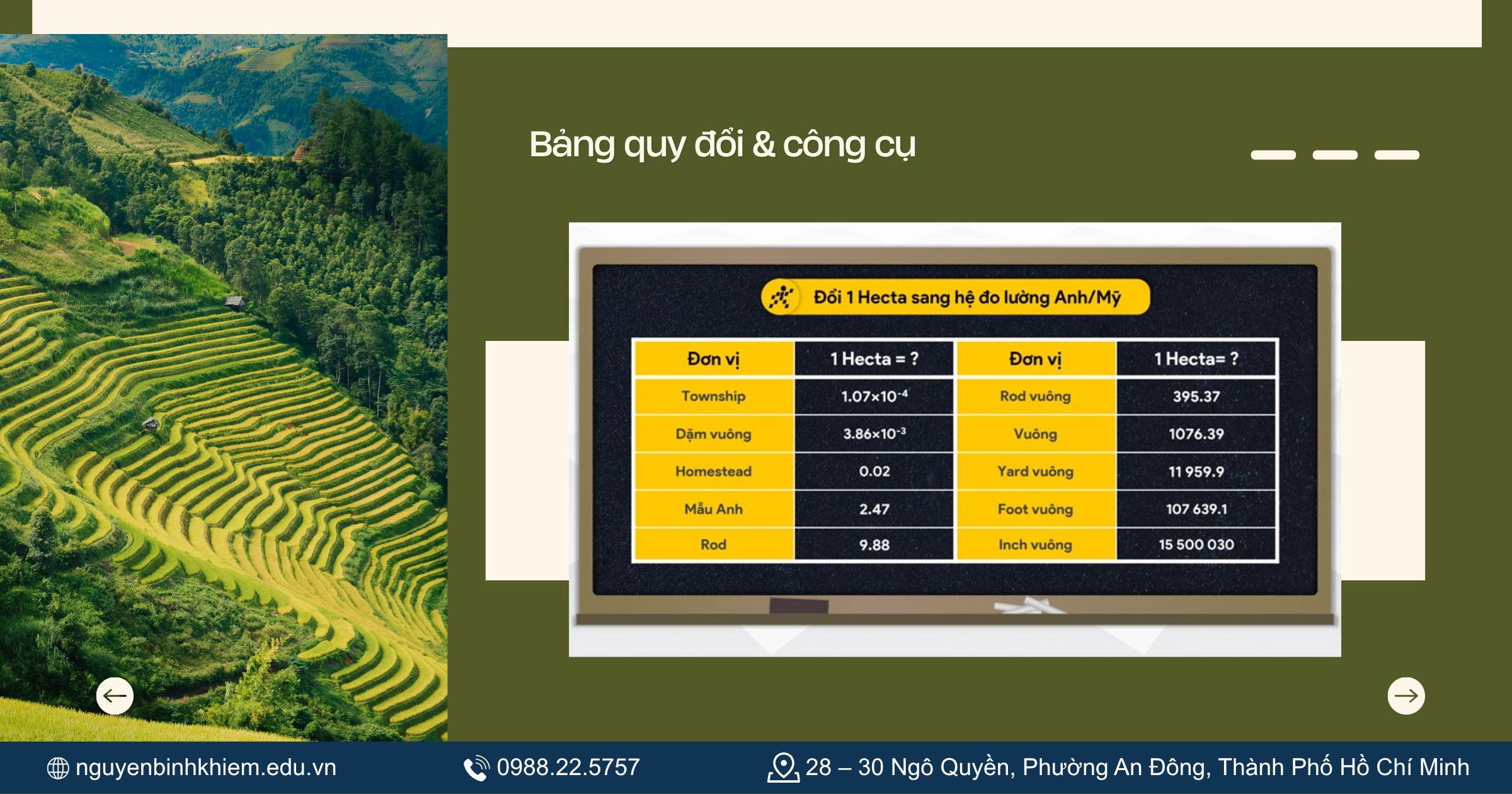 Bảng quy đổi & công cụ