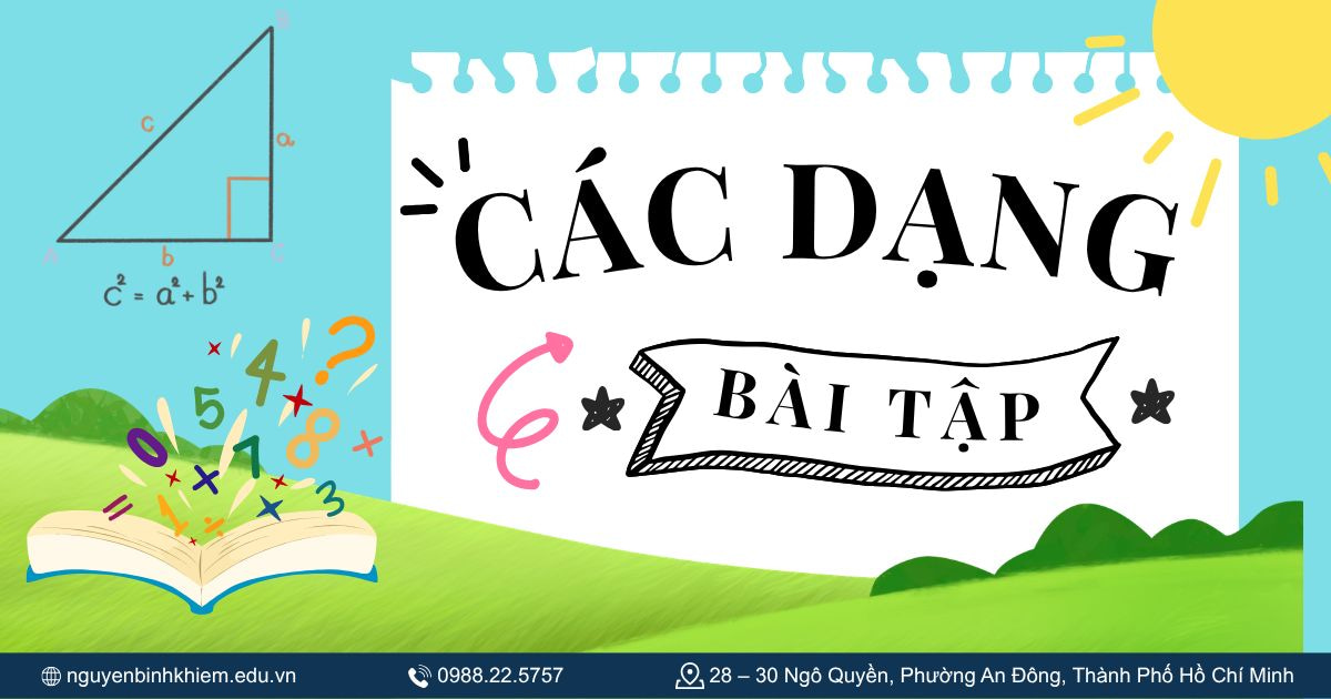 CÁC DẠNG BÀI TẬP