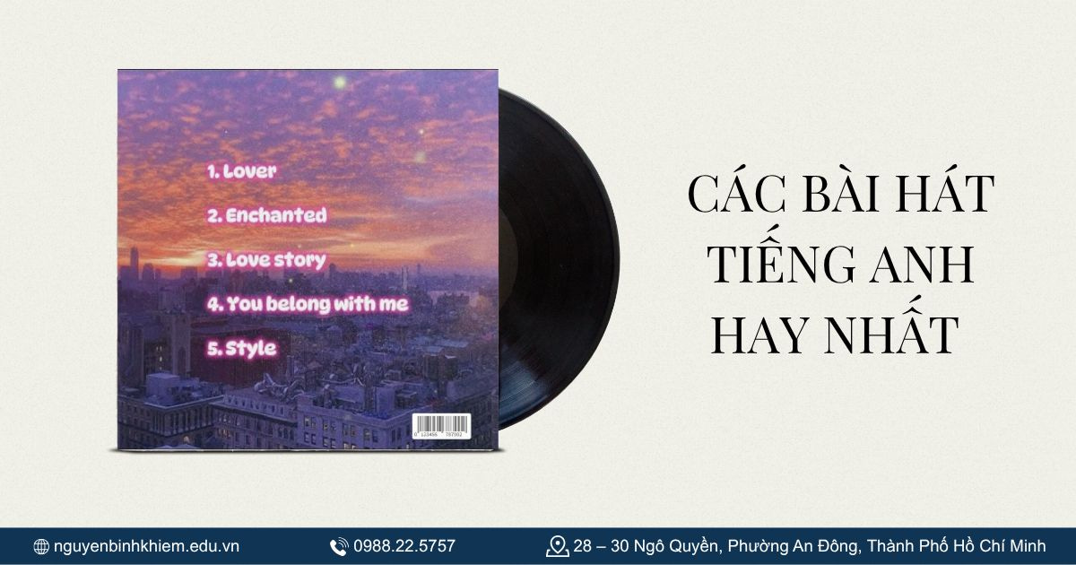 Các bài hát tiếng Anh