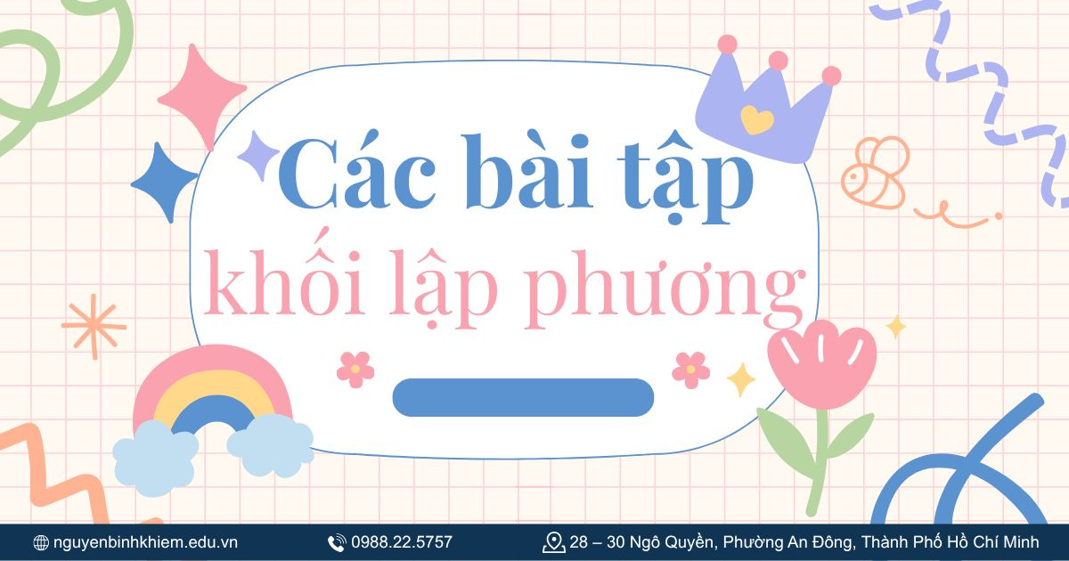 Các bài tập về khối lập phương
