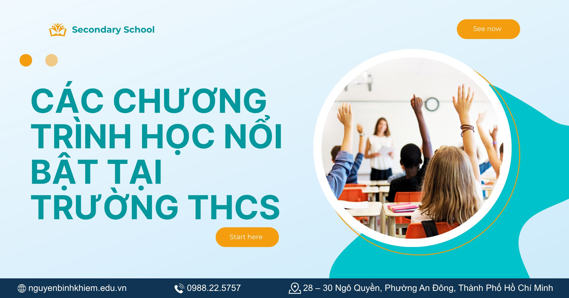  Các chương trình học nổi bật tại trường THCS