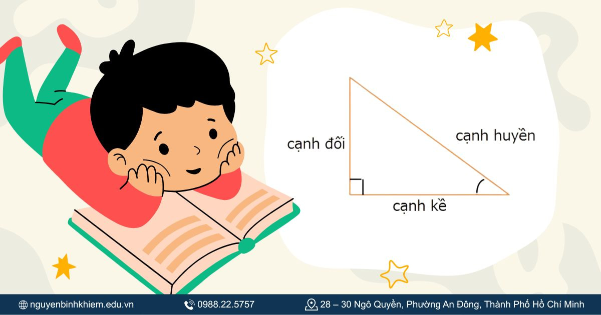 Các đại lượng cơ bản trong hệ thức lượng trong tam giác vuông
