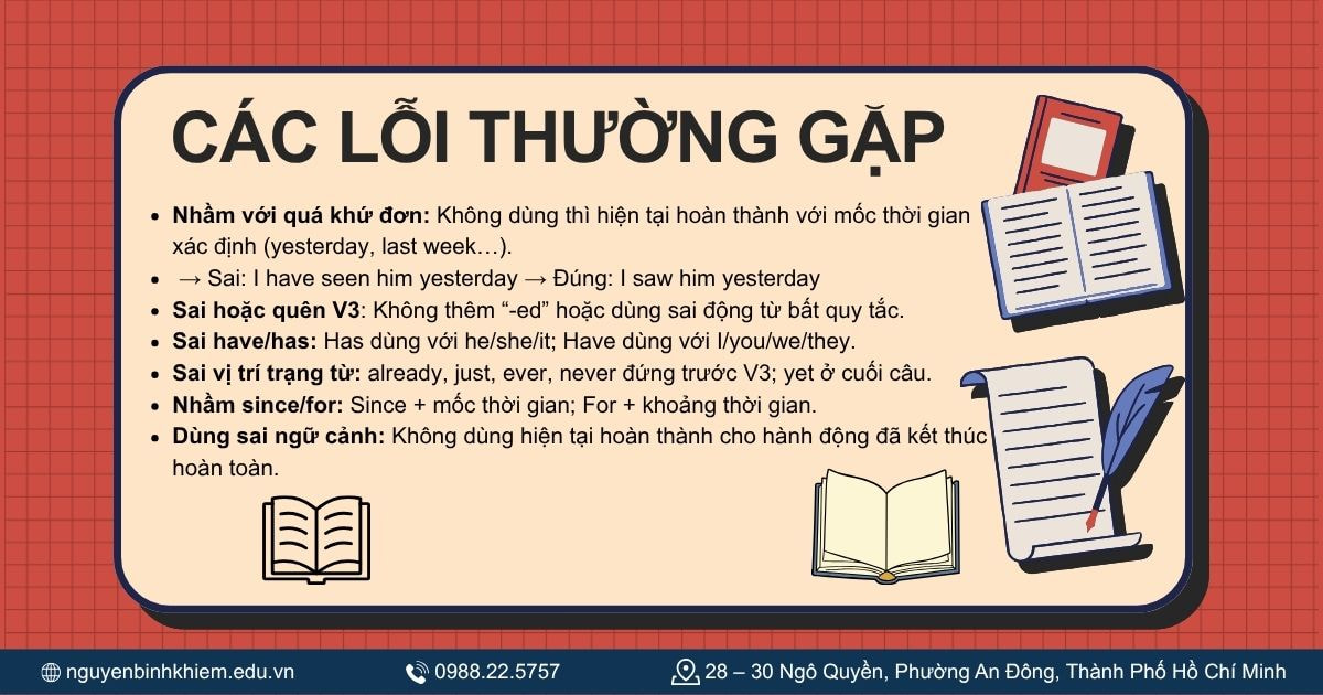 Các lỗi thường gặp