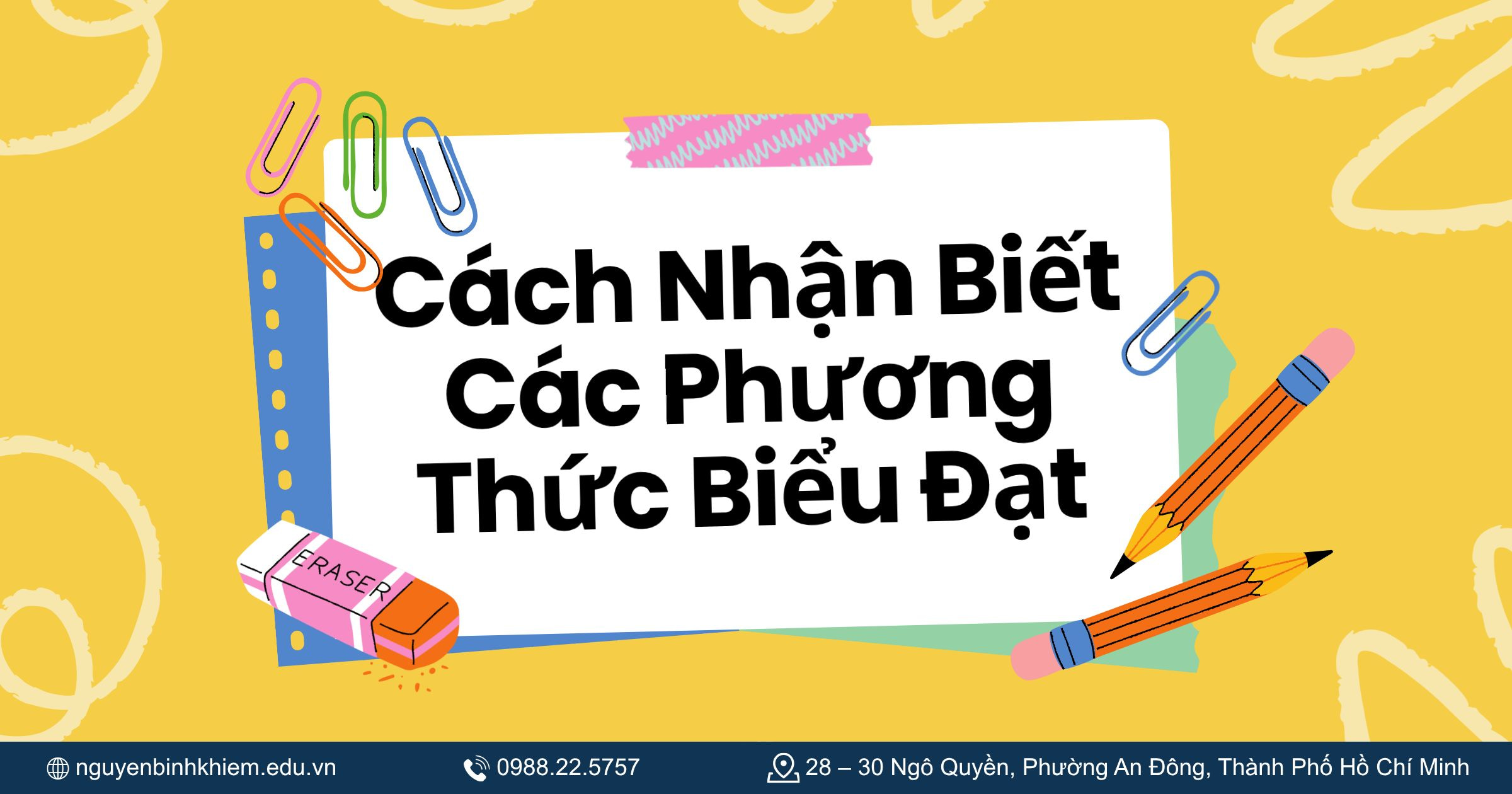 Cách Nhận Biết Các Phương Thức Biểu Đạt