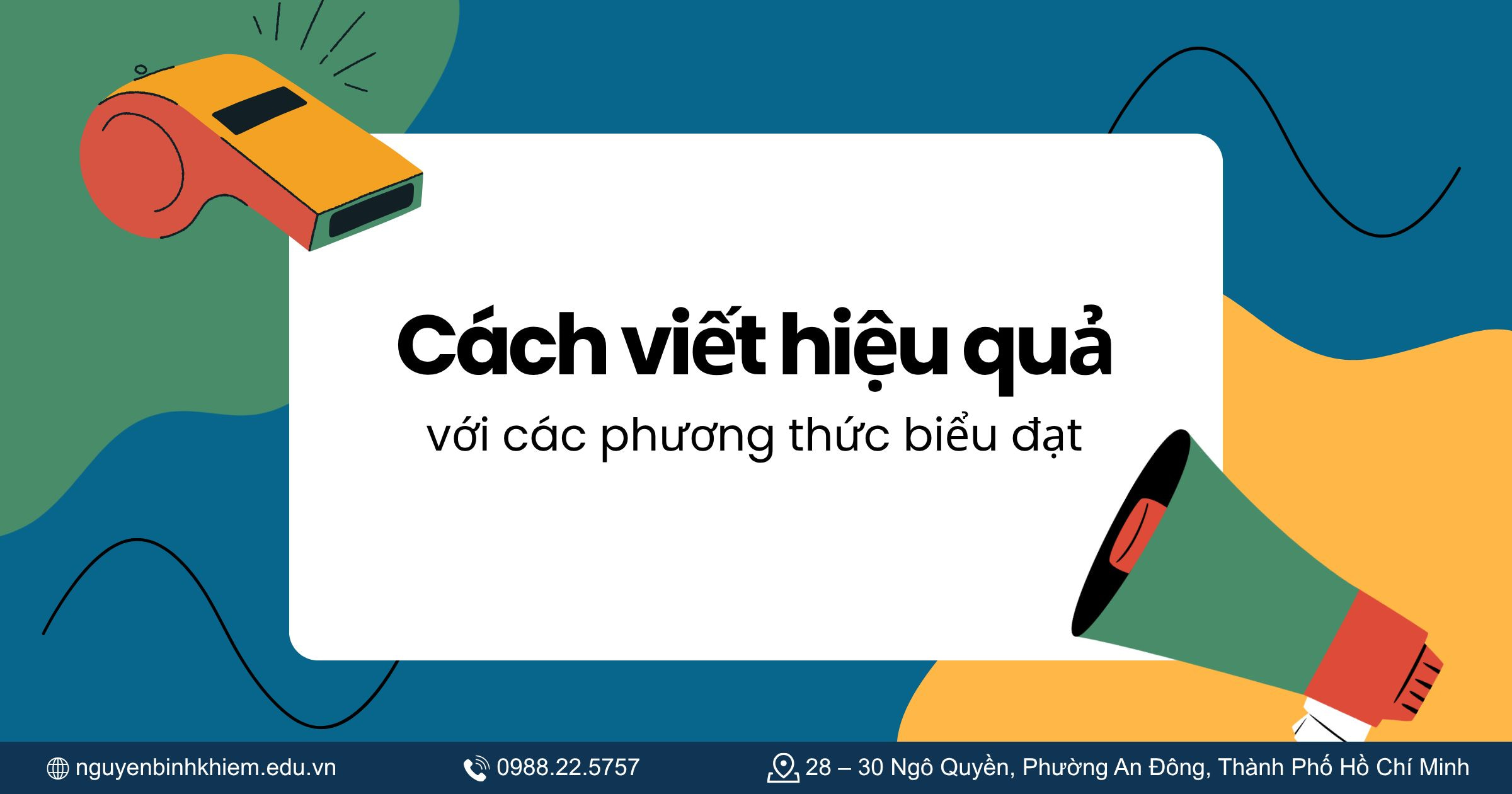 Cách Viết Hiệu Quả Với Các Phương Thức Biểu Đạt