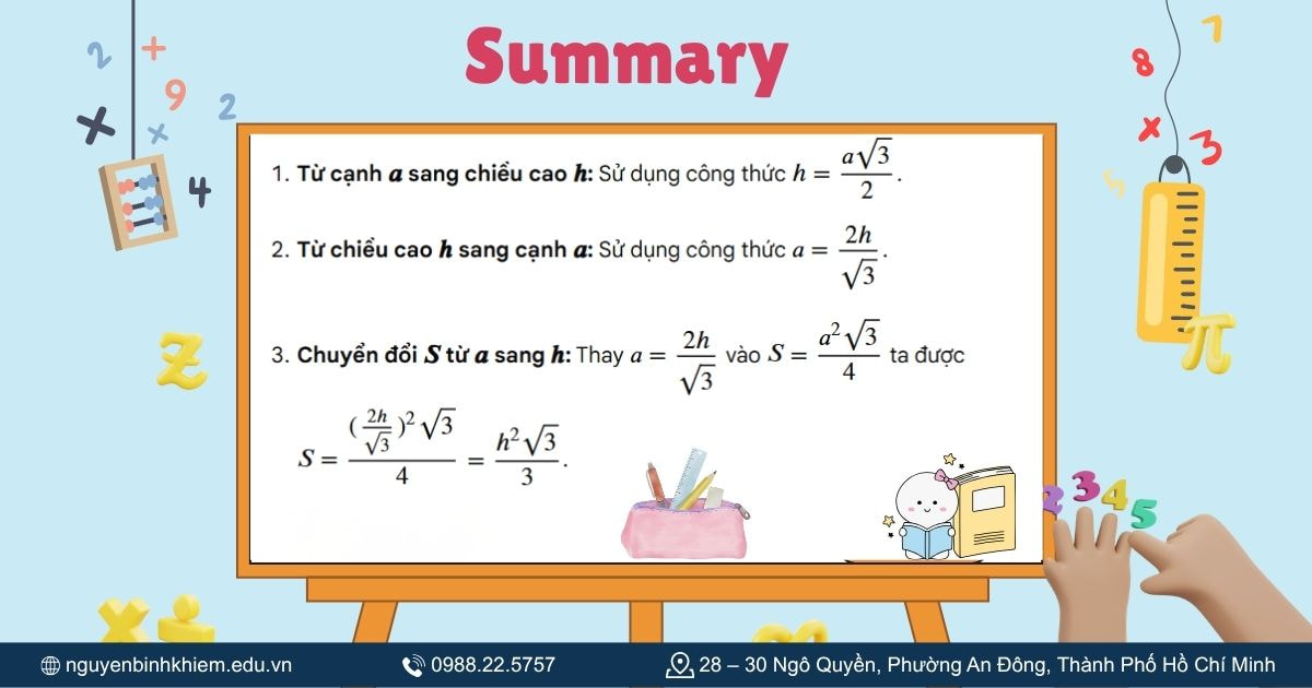 Cách chuyển đổi giữa các công thức