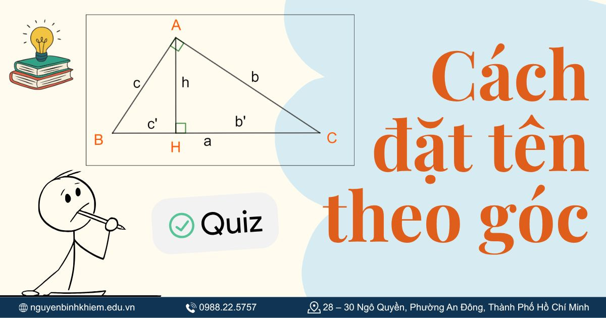 Cách đặt tên theo góc