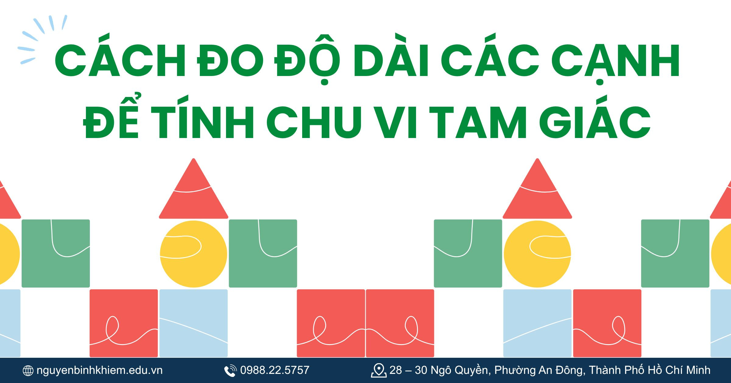 Cách đo độ dài các cạnh để tính chu vi tam giác