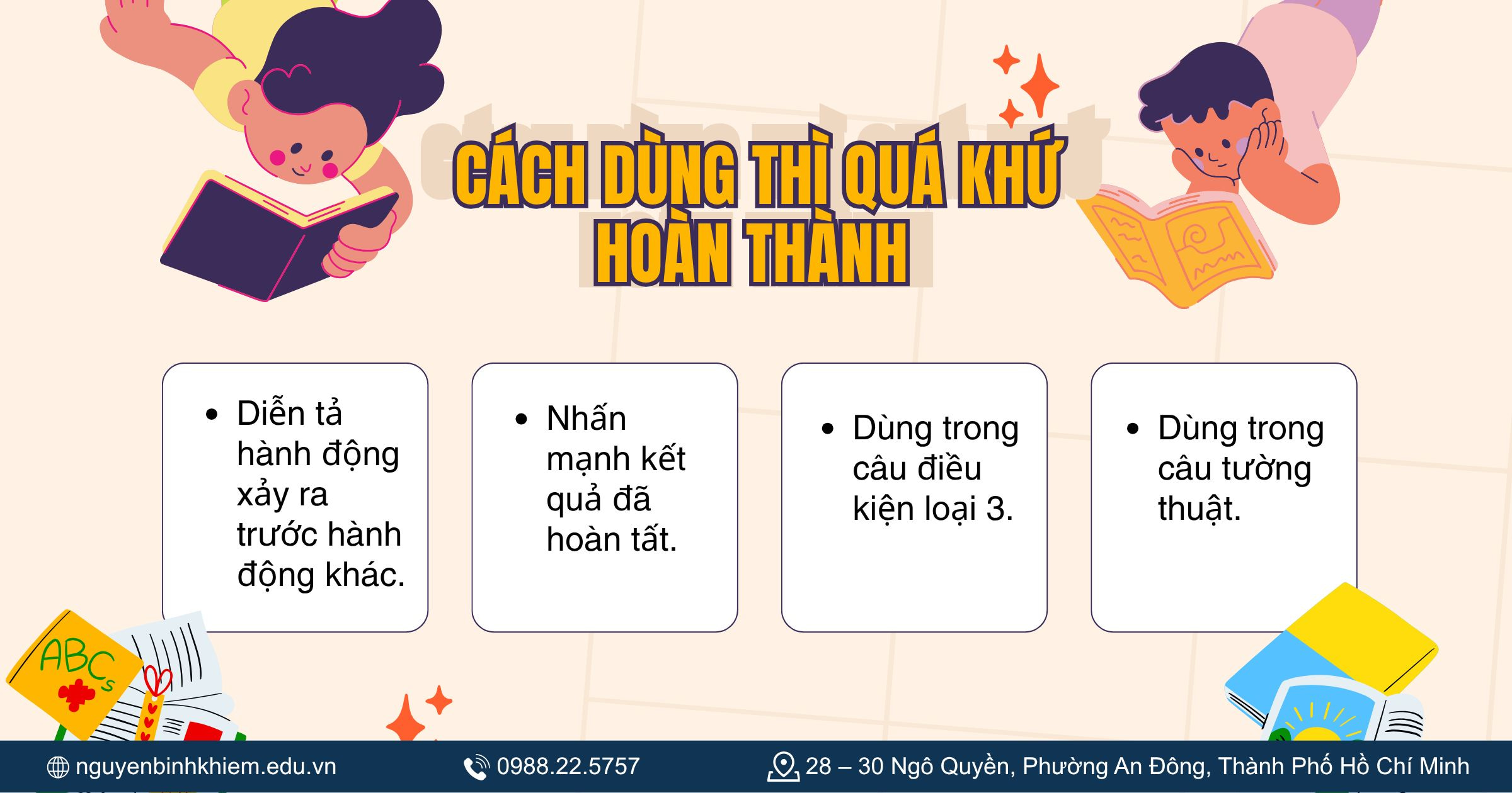  Cách dùng thì Quá khứ hoàn thành