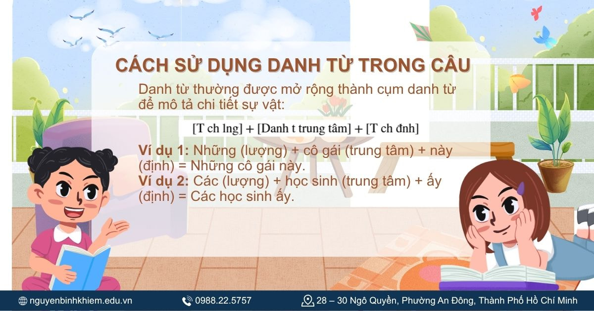 Cách sử dụng danh từ trong câu
