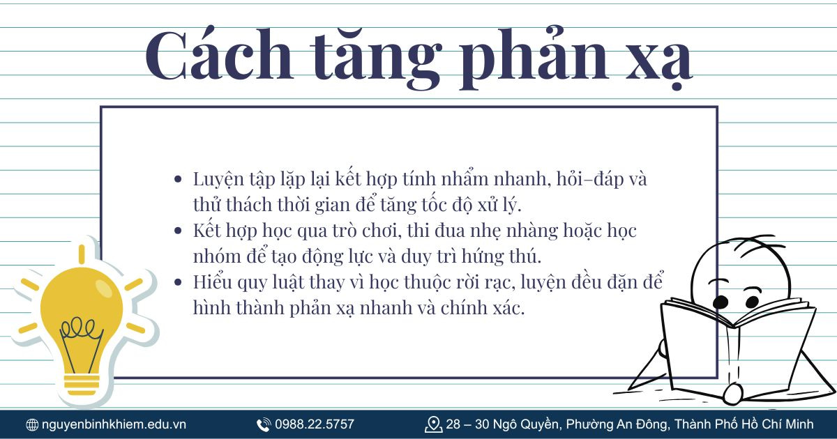 Cách tăng phản xạ