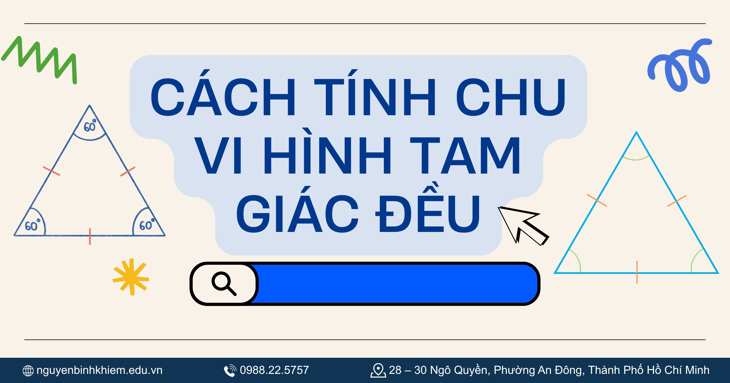 Cách tính chu vi hình tam giác đều