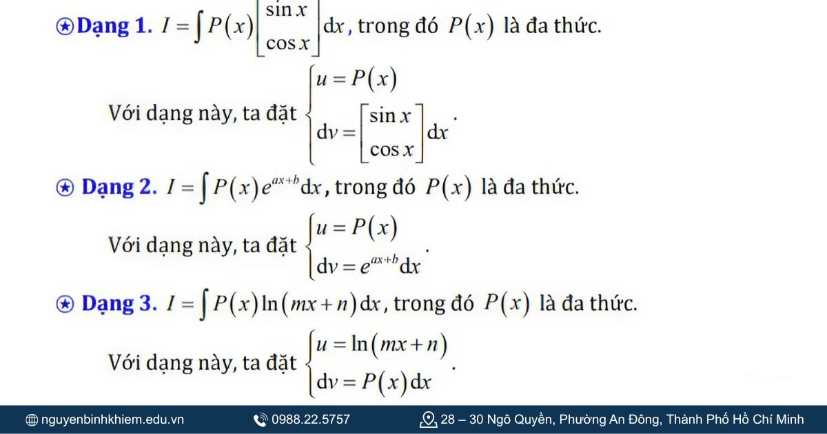 Cách tính nguyên hàm của hàm số mũ