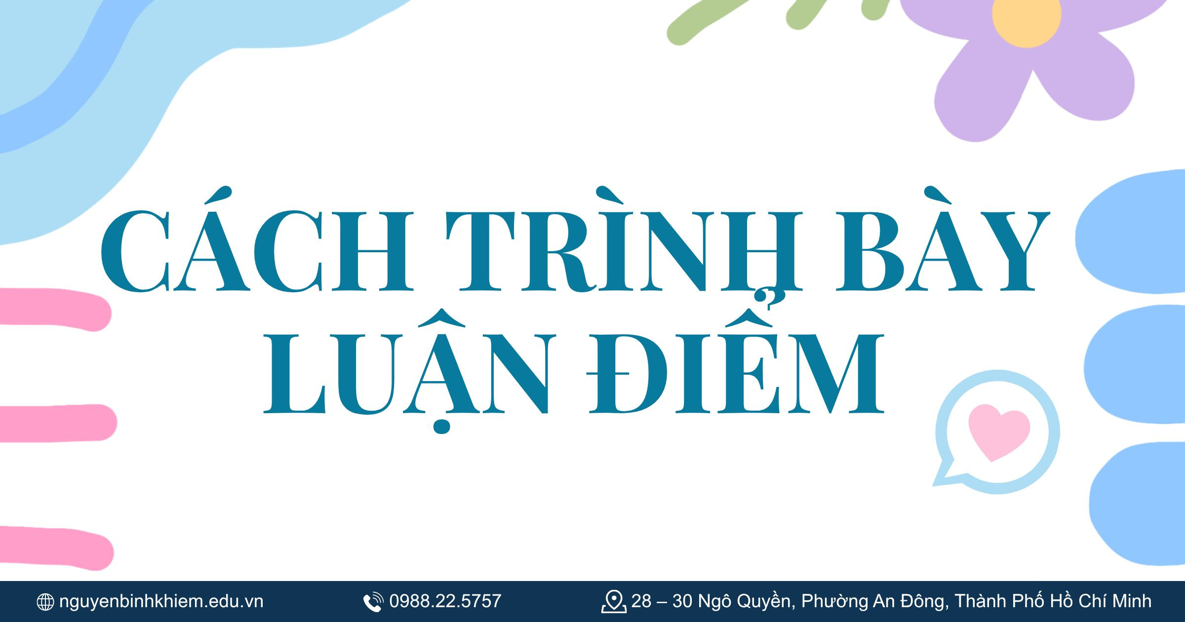 Cách trình bày luận điểm