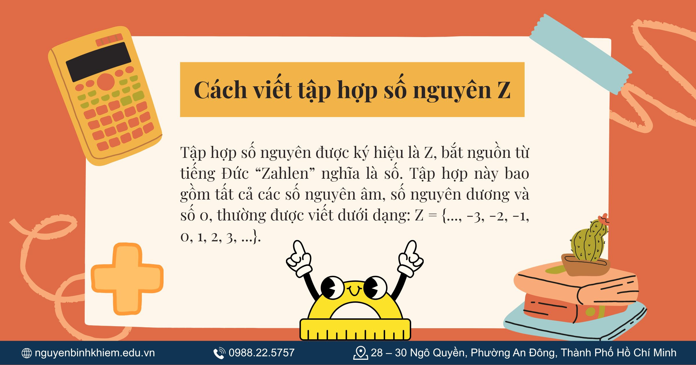 Cách viết tập hợp số nguyên Z