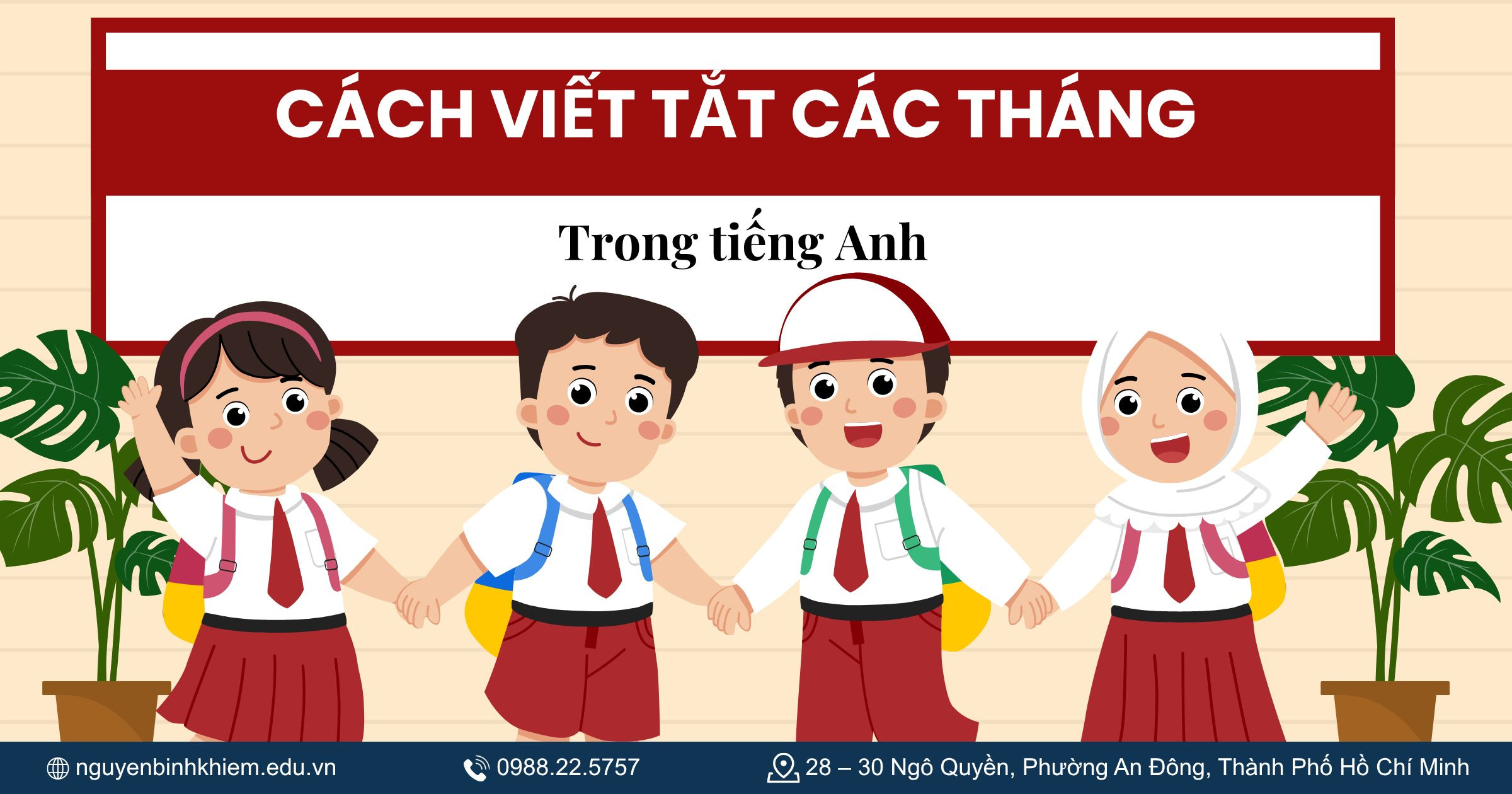 Cách viết tắt các tháng trong tiếng Anh