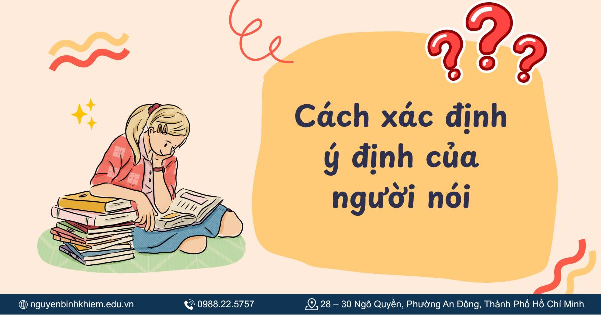 Cách xác định ý định của người nói