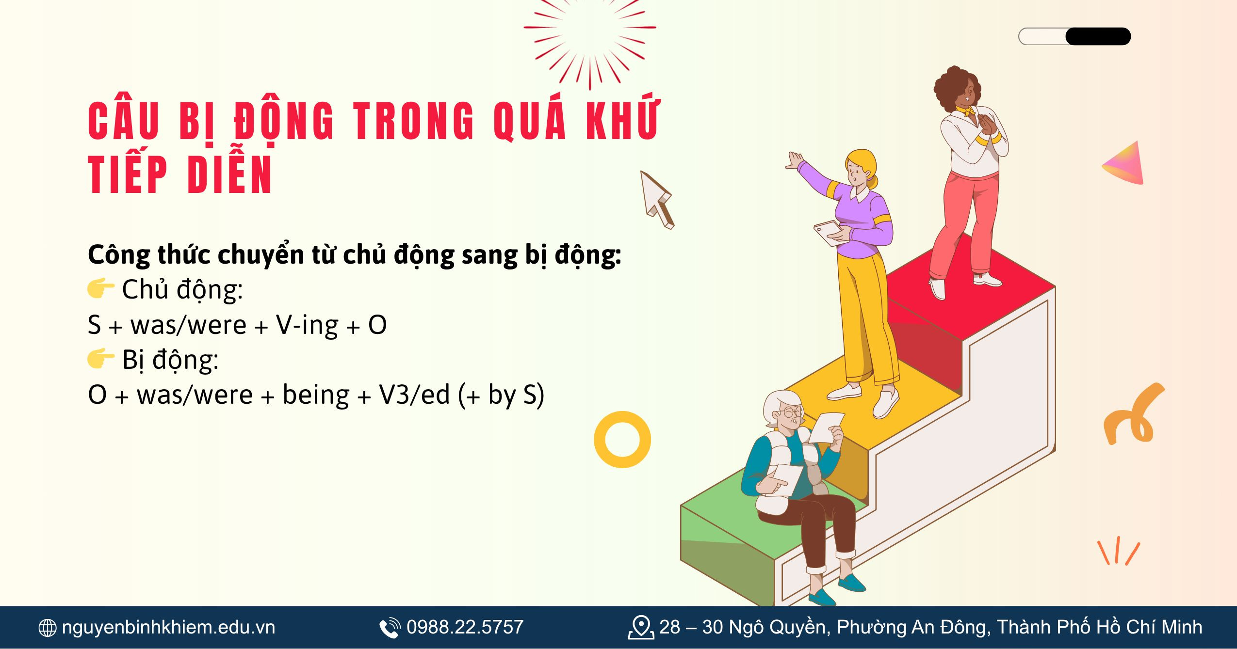 Câu bị động trong quá khứ tiếp diễn