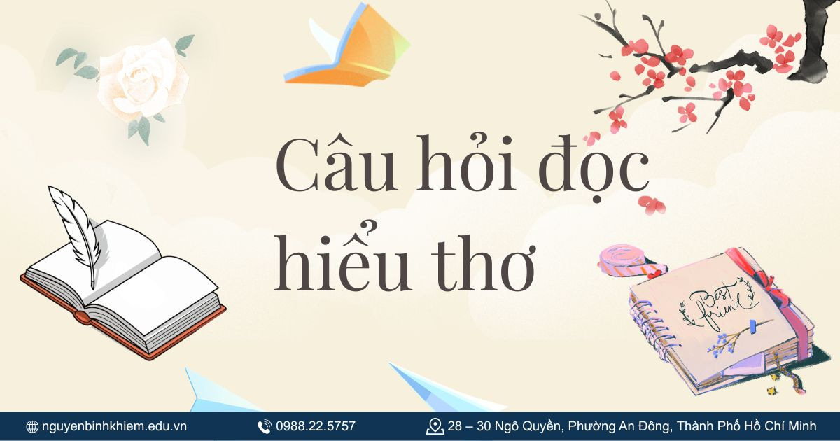 Câu hỏi đọc hiểu thơ